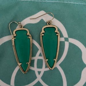 Kendra Scott Skylar Green earrings